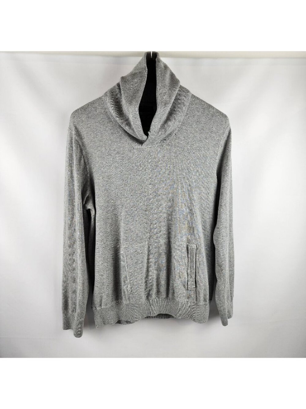 American Eagle Outfitters Sweater XL Mock Neck  Gray Athletic Fit Long Sleeve